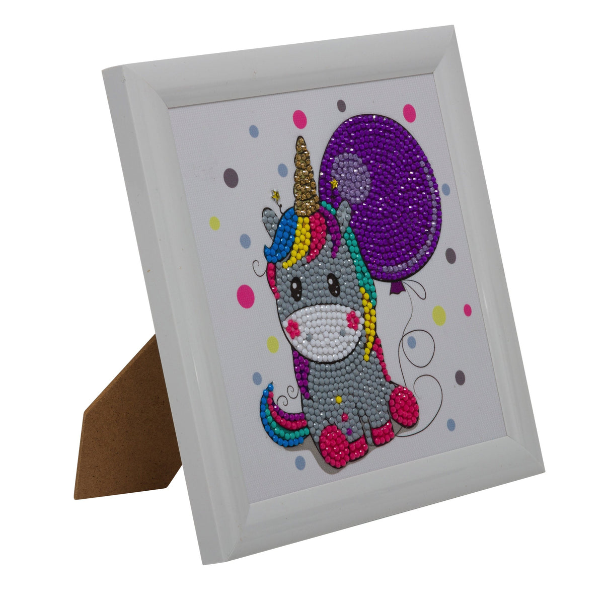 Dabdoob Hinkler Crystal Creations Canvas Rainbow Unicorn, Crystal Creations Art  Kit