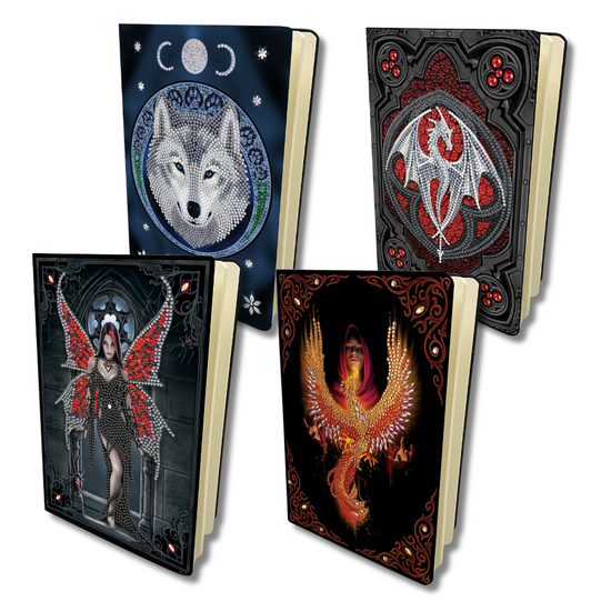 Anne Stokes Aracnafaria Notebook Crystal Kit all4