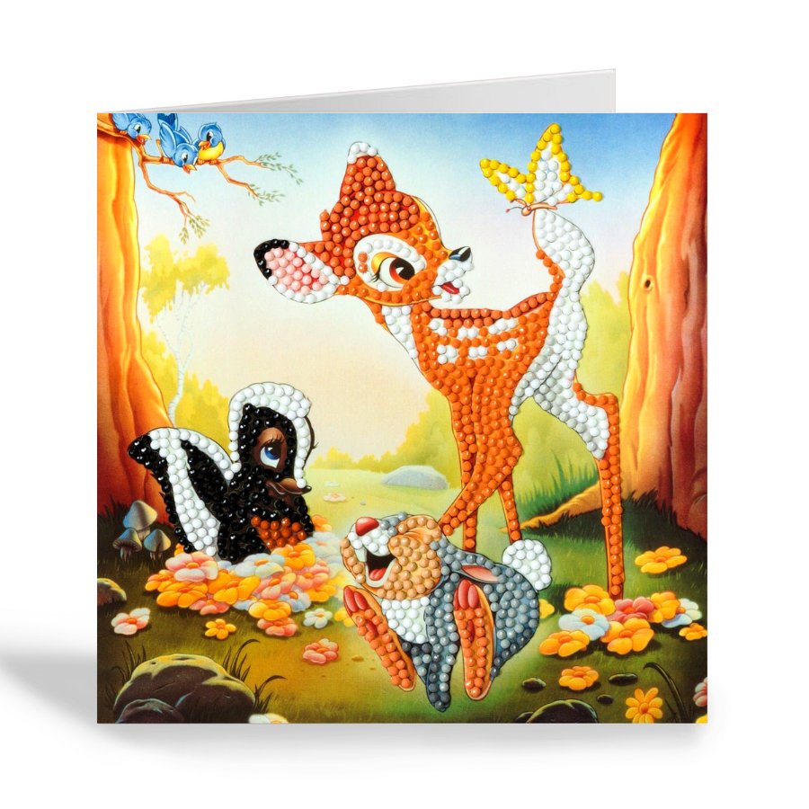 Bambi Friends Crystal Art Card 1