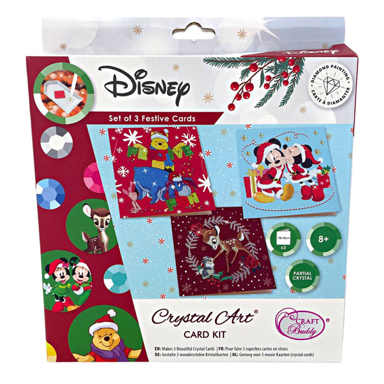 Disney Christmas Cards Set of 3