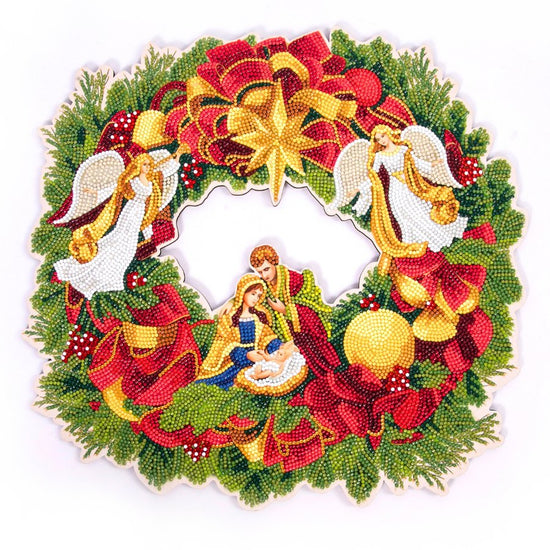 Christmas Crystal Art 3D Wreath Kit 4