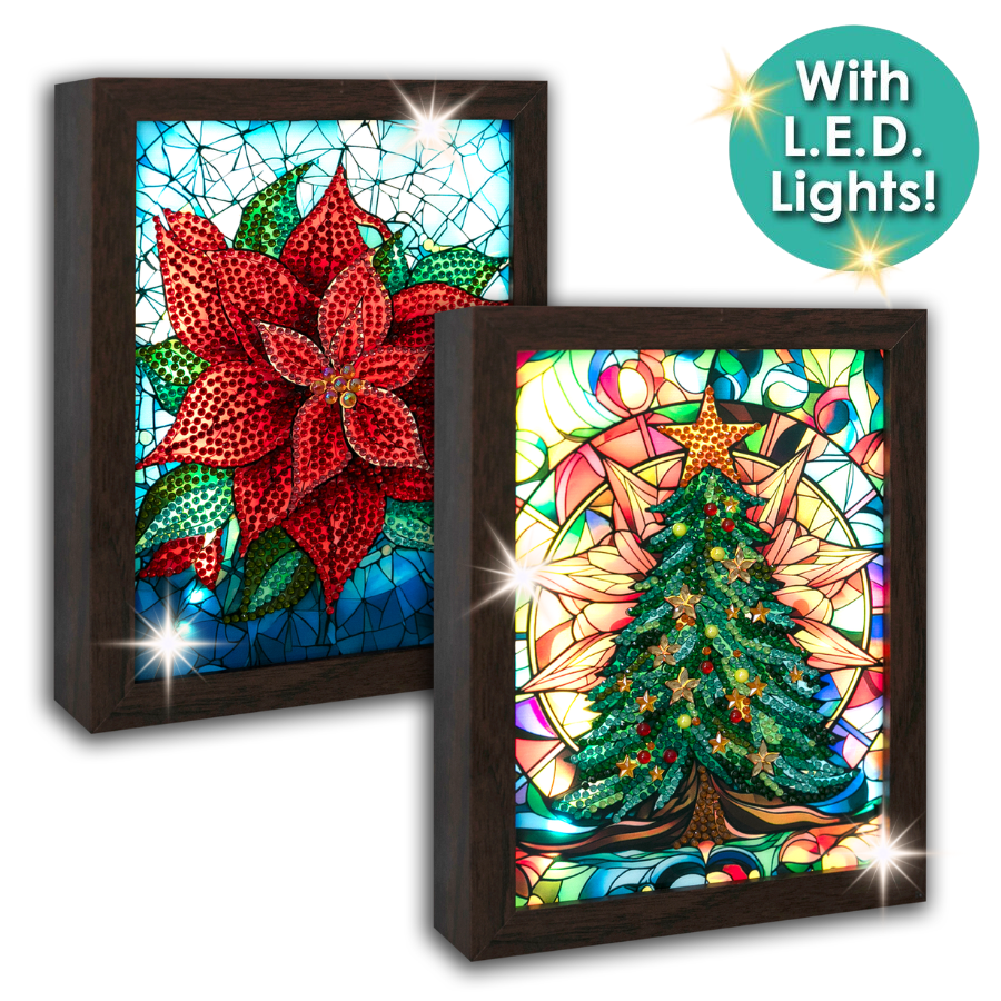 Christmas Crystal Art Small LED Frame Set 17