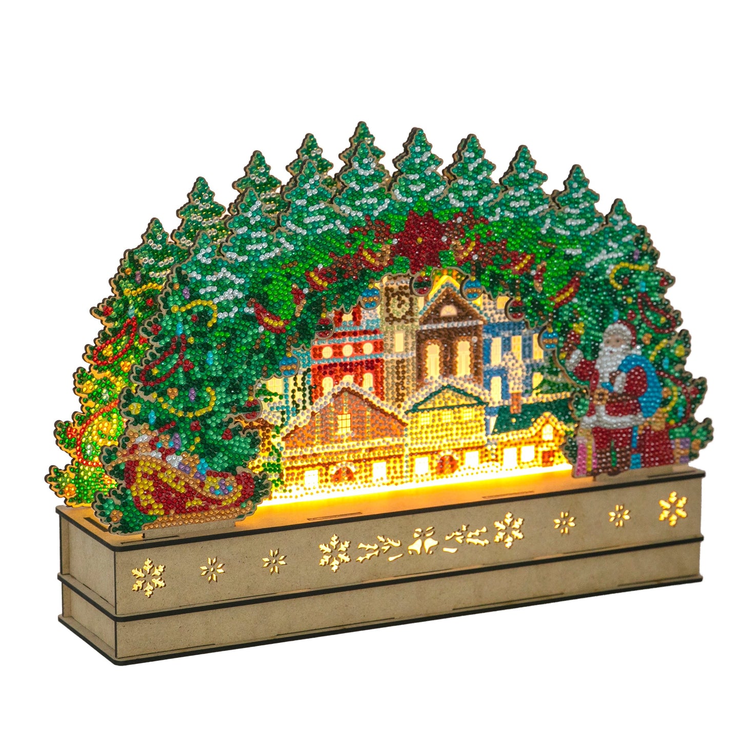 Christmas Scene 3D Crystal Art Light Up Scene 10