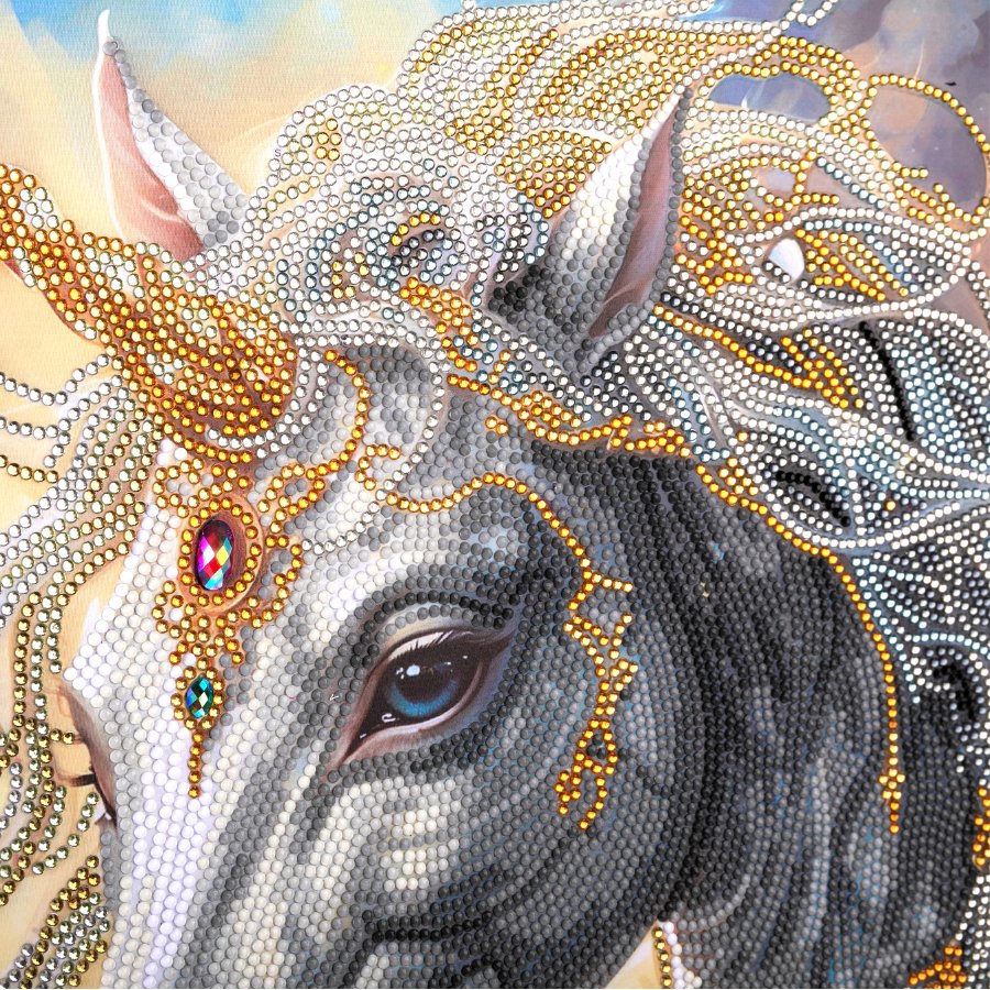 "Cosmic Unicorn" Crystal Art Scroll Kit 40x50cm