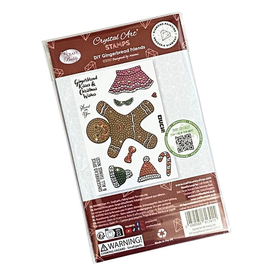 Crystal Art A6 Stamp Set Gingerbread Friends pack front