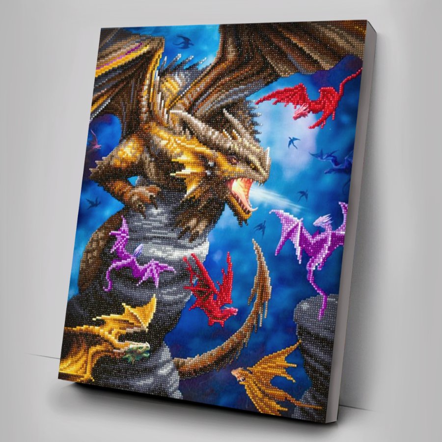 Diamond Art Club Mystery (Dragon) by Anne Strokes top