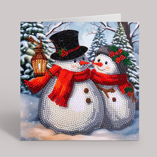 Frosty Merry Crystal Art Card 18x18cm 4