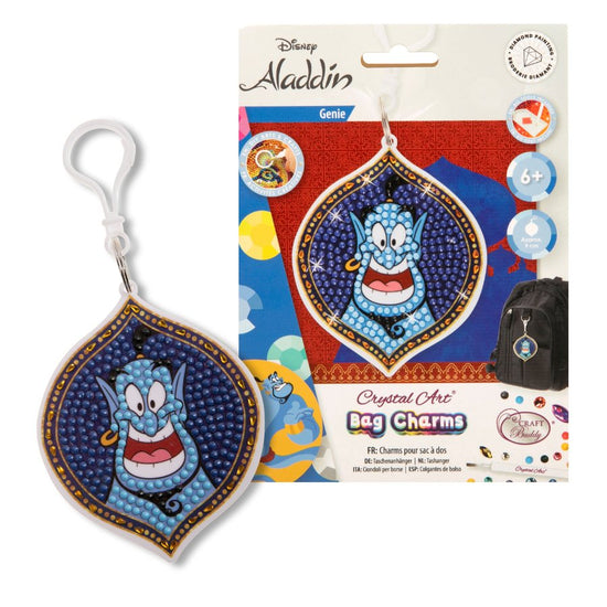 Genie Crystal Art Bag Charm Kit Disney 3