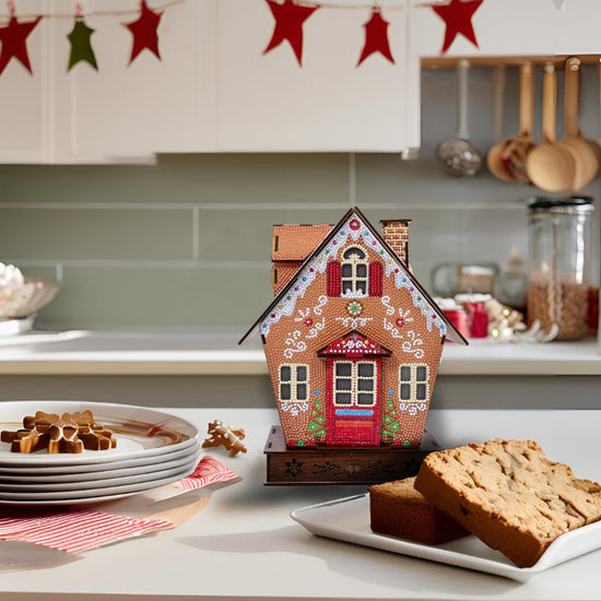 "Gingerbread House" 3D Crystal Art LED Decoration