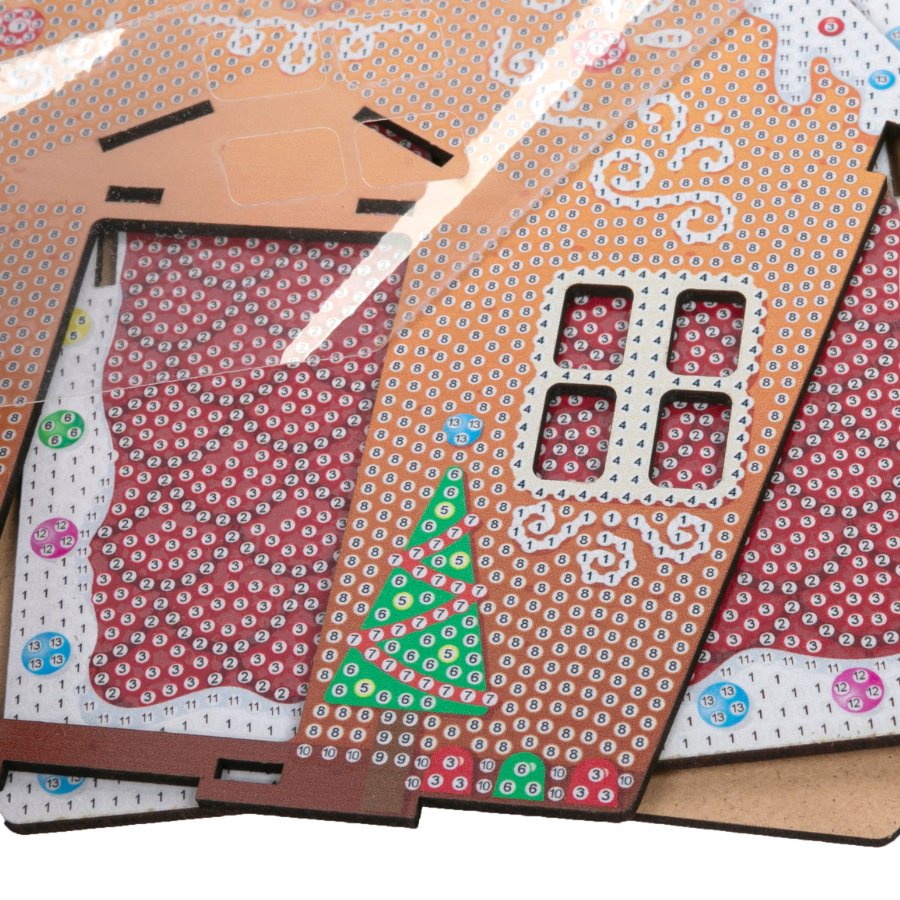 "Gingerbread House" 3D Crystal Art LED Decoration