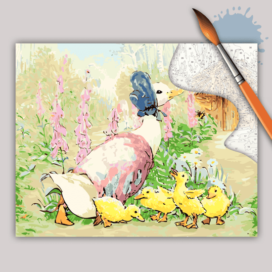 Jemima Puddle Duck Paint By Numb3rs Canvas 40x50cm 