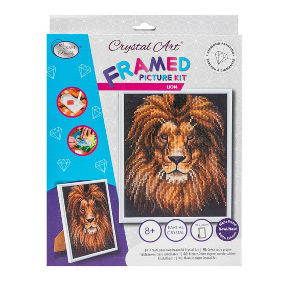 Lion Crystal Art Picture Frame Kit 2