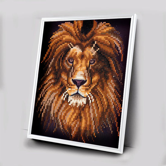 Lion Crystal Art Picture Frame Kit 6