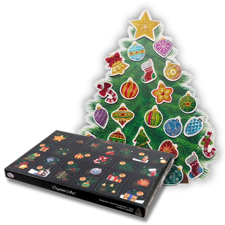 Magnetic Crystal Art Advent Calendar Tree 4