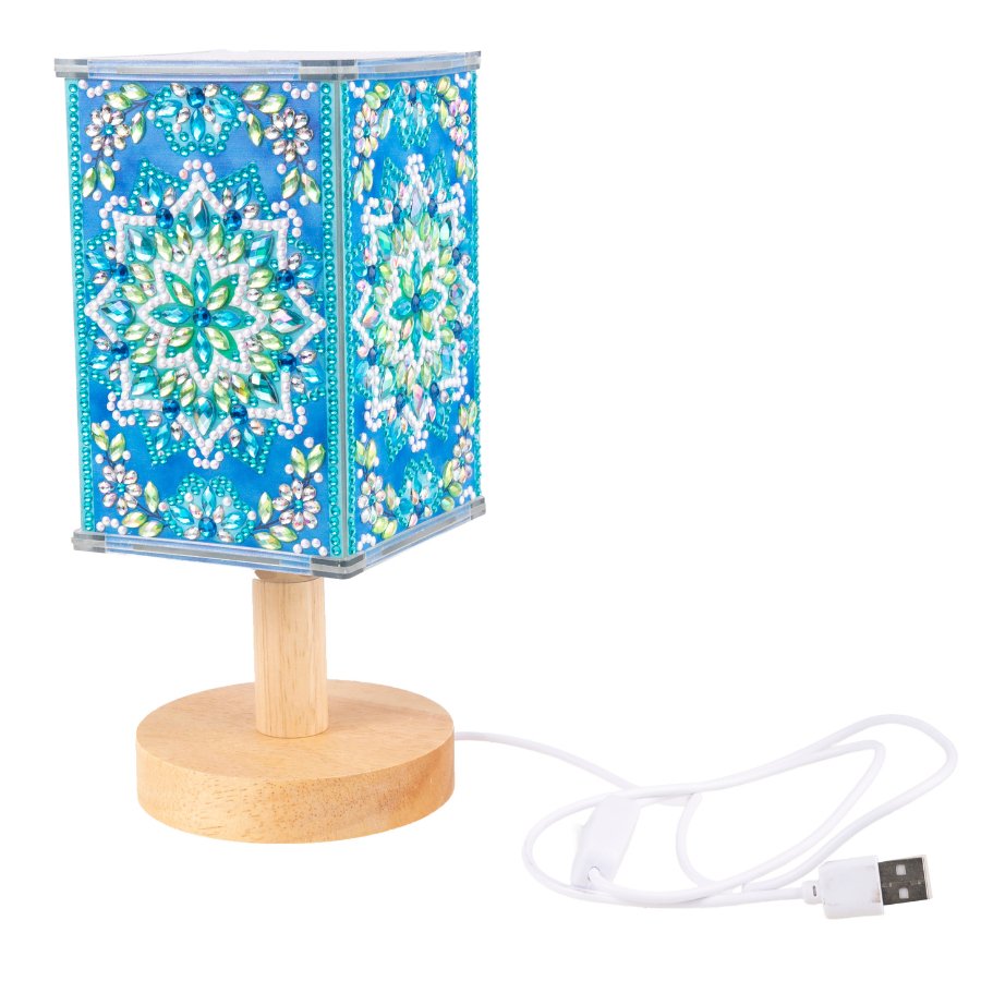 Mandala Crystal Art LED Lamp 4