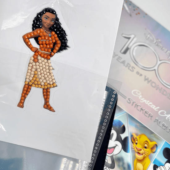 My Crystal Art Sticker Collection Binder moana