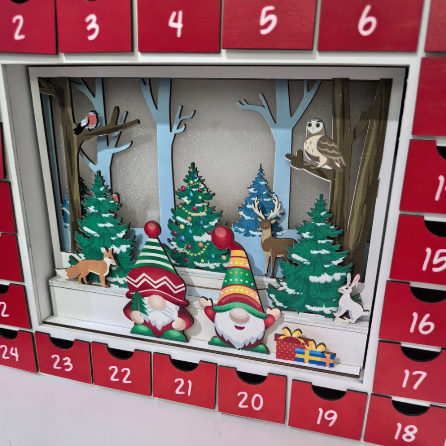 Nordic Gnomes LED Light Up Advent Calendar Kit 2