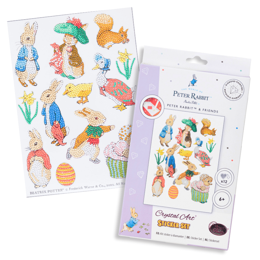 Peter Rabbit Crystal Art Sticker Set