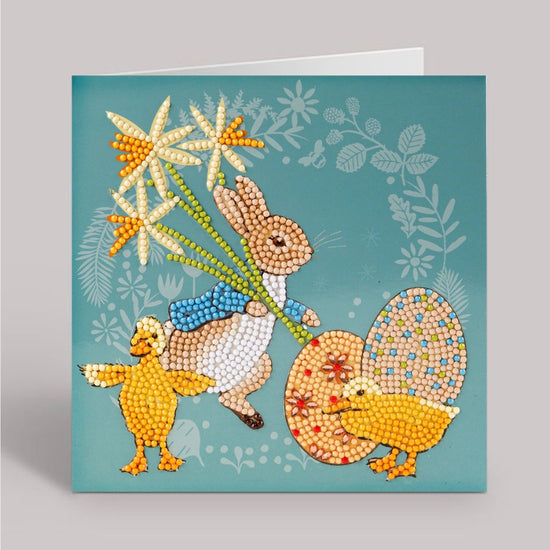 Peter Spring Chicks Crystal Art Card