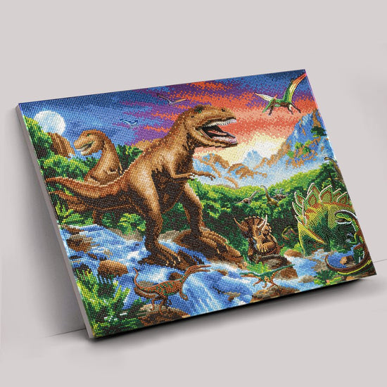 Prehistoric World Crystal Art Canvas Kit 40cmx50cm 7