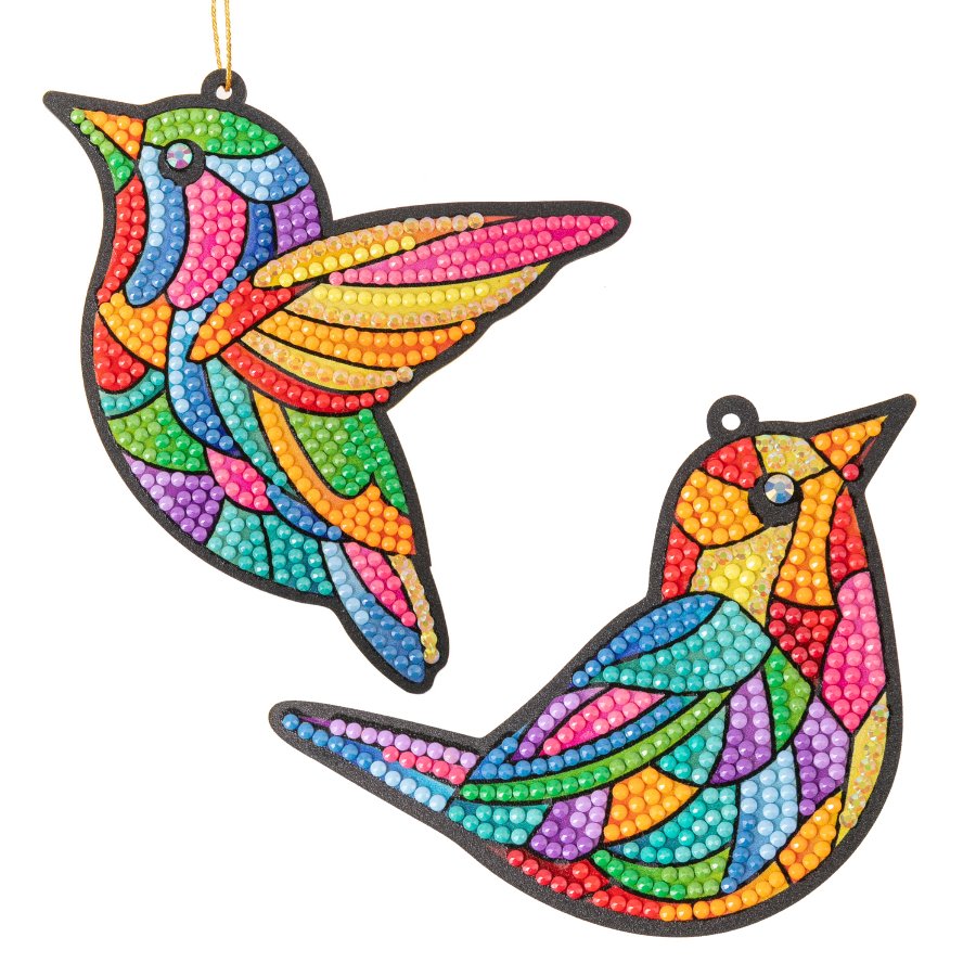 Rainbow Birds Crystal Art Hanging Decorations Kit 9