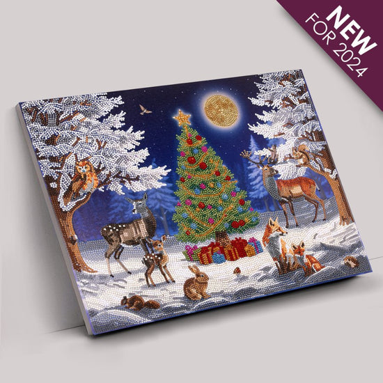 Silent Night Crystal Art Canvas Kit 45x35 1