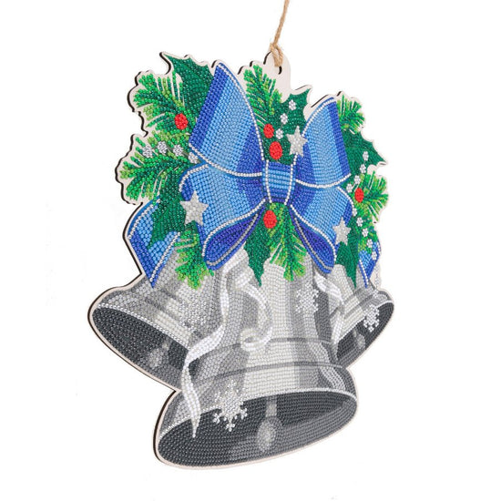 Silver Bells Crystal Art Hanging Decoration Kit 5