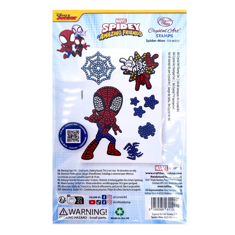 Spiderman Crystal Art A6 Stamp Set4