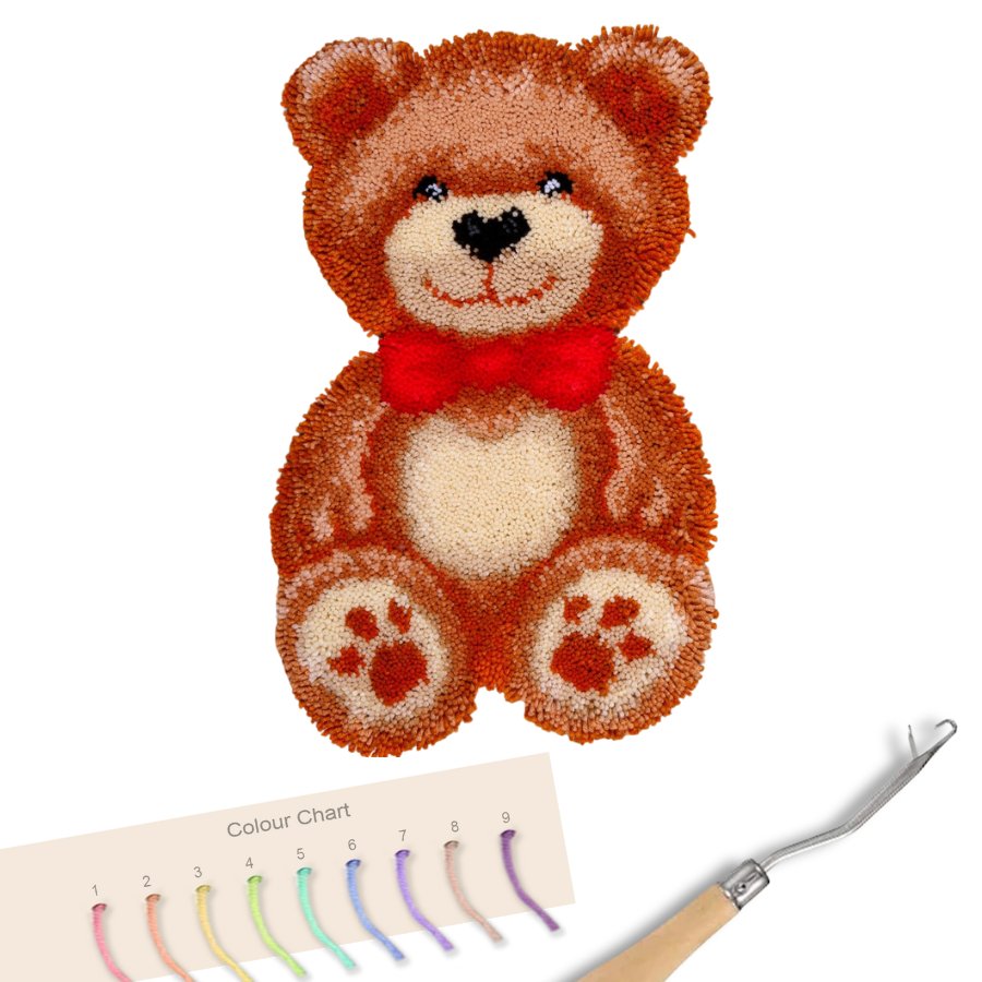 "Teddy" Latch Hook Rug Kit 42*73cm