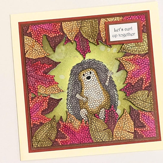 "Fallen Leaves" Craft Buddy Crystal Art A6 Stamp Set