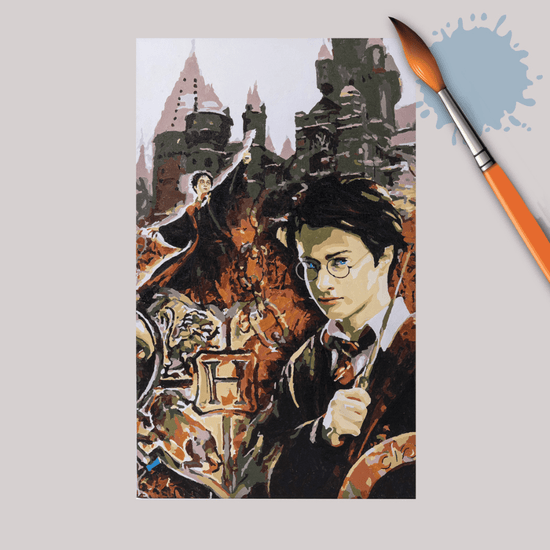 "Harry Potter Collage" Harry Potter Paint By Numb3rs Canvas Kit