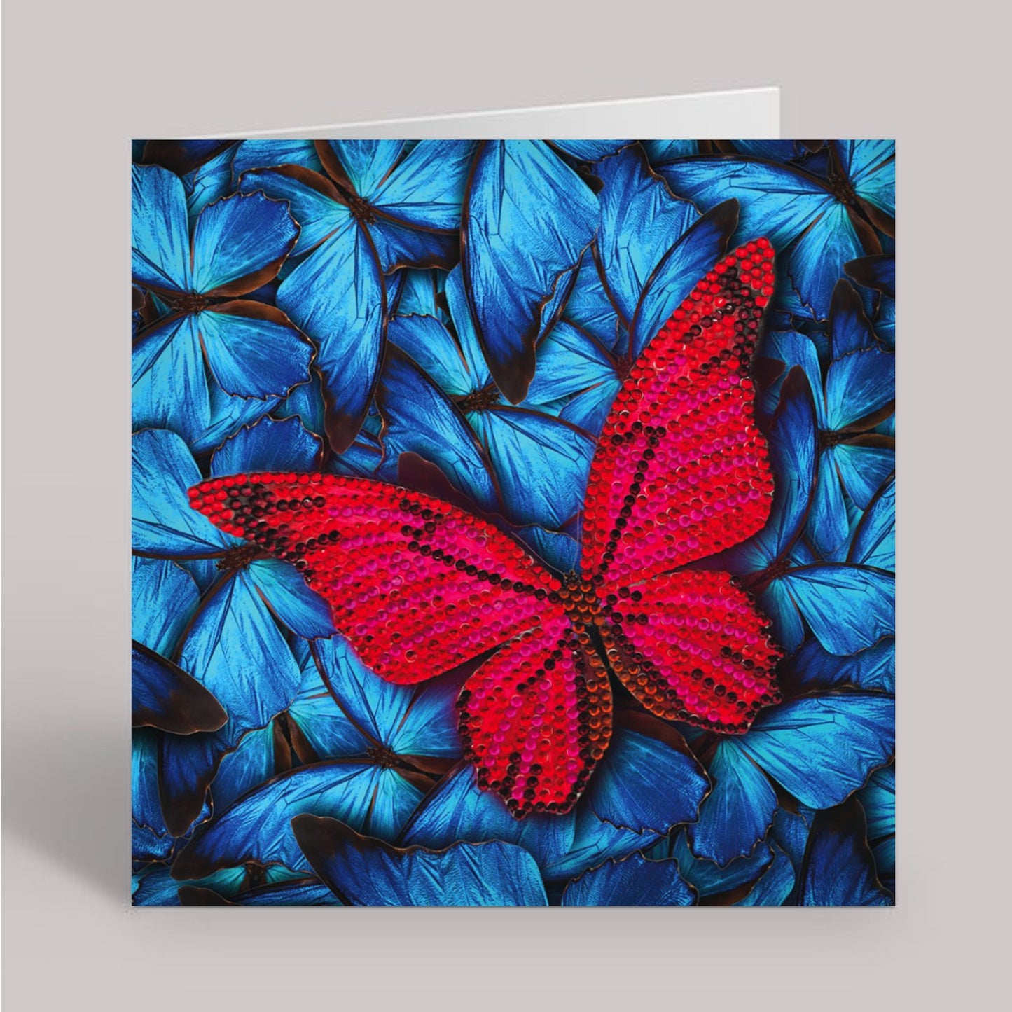 butterfly crystal art card