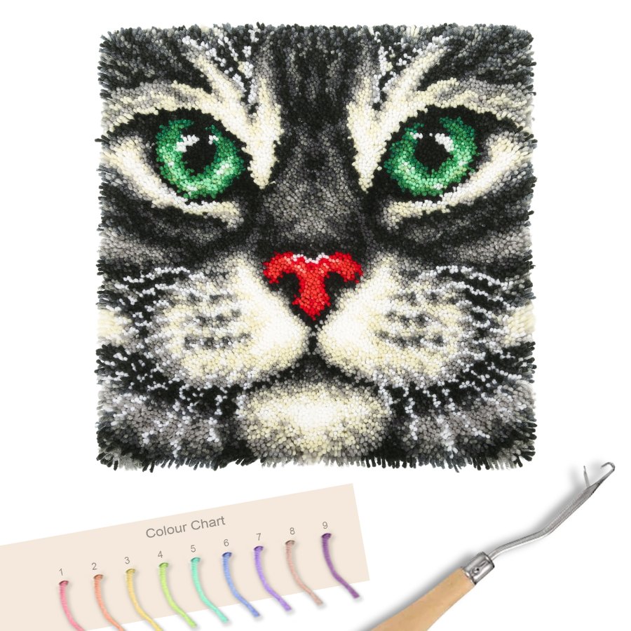 "Cat" Latch Hook Rug Kit 53.5*53.5cm