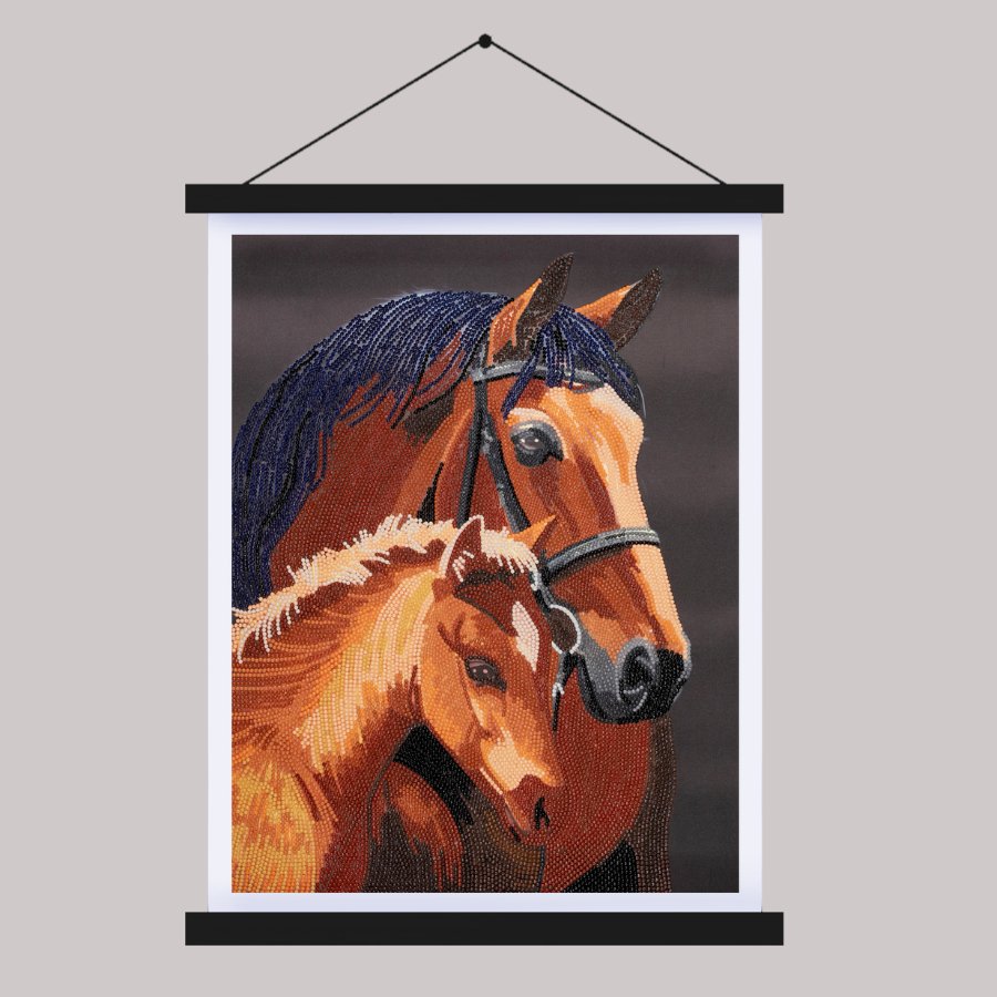 chestnut mares crystal art scroll