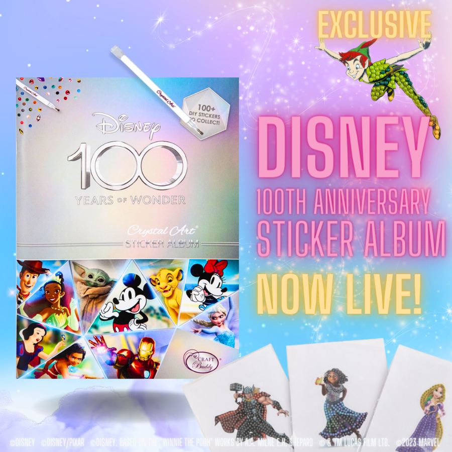 Disney 100 Crystal Art® Sticker Album - Starter Pack – Craft Buddy