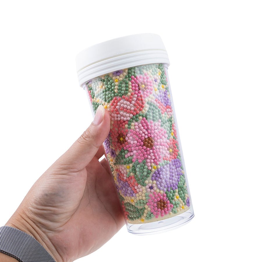 "Floral Dreams" Crystal Art Cold Drink Tumbler model