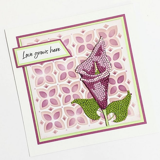 "Fluted Calla Lily" Crystal Art A6 Stamp Set