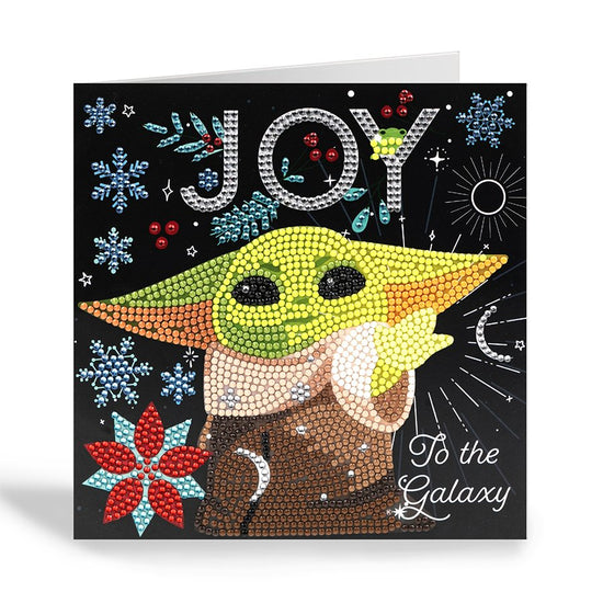 "Joy to the Galaxy" Star Wars Crystal Art Card 18x18cm