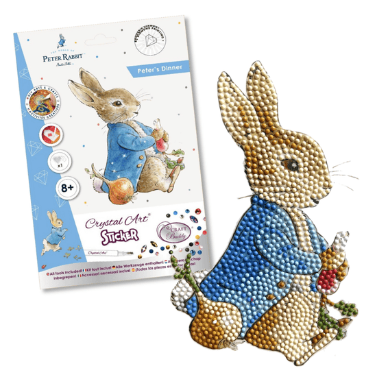 peter rabbit crystal art sticker