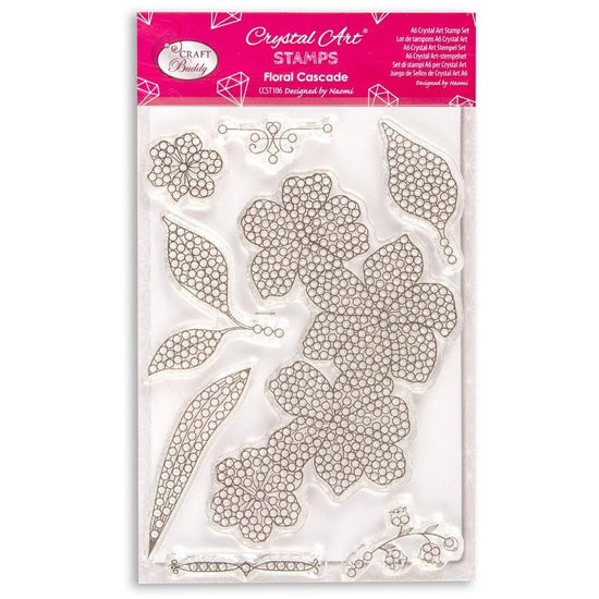 Crystal Art A6 Stamp Set - Floral Cascade