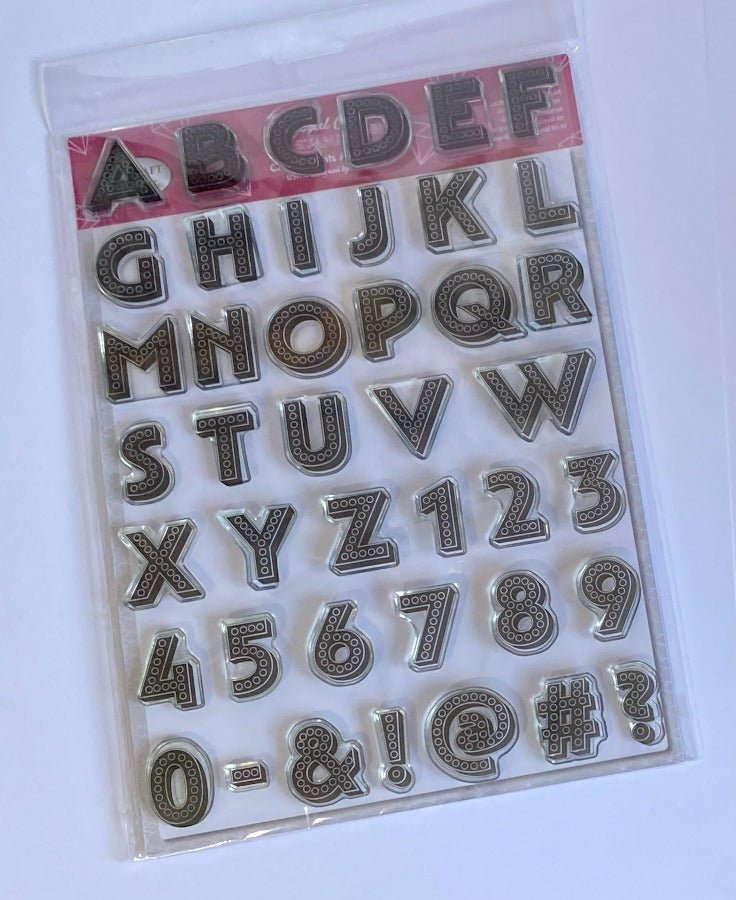 Crystal Lights Alphabet Crystal Art A4 Stamp Set Craft Buddy