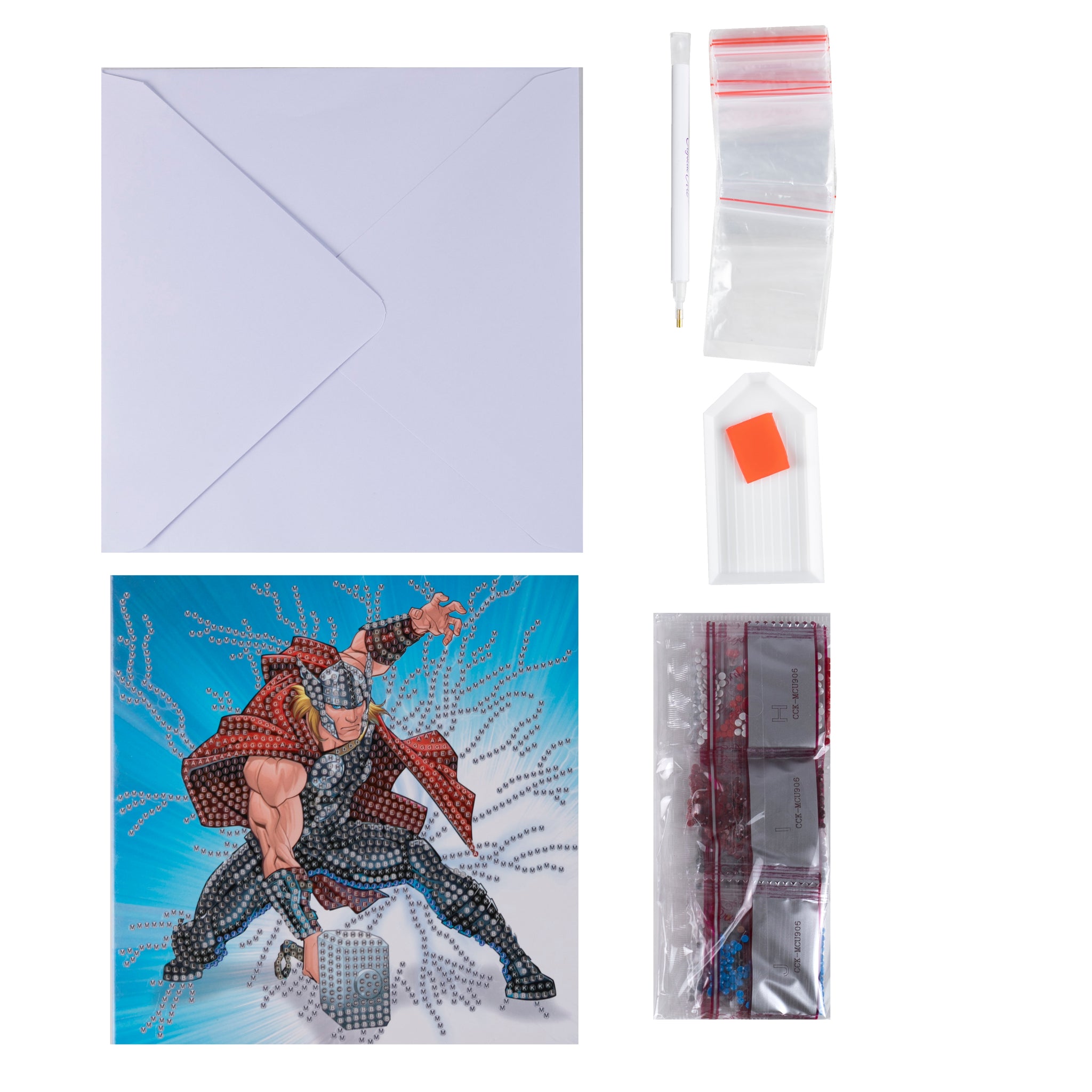 Craft Buddy 18cm DIY Crystal Art / Diamond Painting Card Kit - Marvel  Collection - Thor